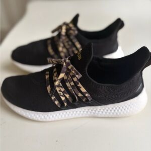 Adidas Size 9 Women's Puremotion Adapt 2.0 Black Camo Walking Shoes GX2143